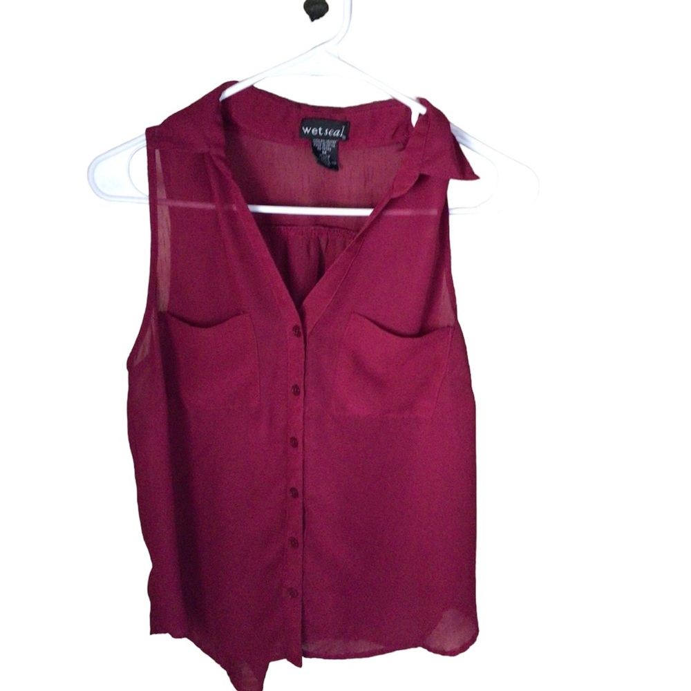 Wet seal sheer blouse size medium